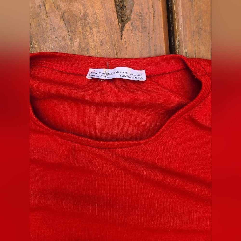 Zara cute red dress S worn once - Picture 4 of 6